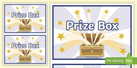 Prize Box Label KS2,Prize Box,Reward (teacher made) - Twinkl