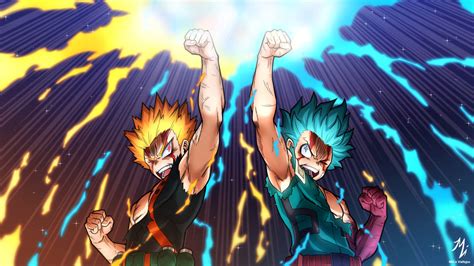 Bakugou and Deku Detroit Smash: Heroes Rising by Miconomicon on DeviantArt