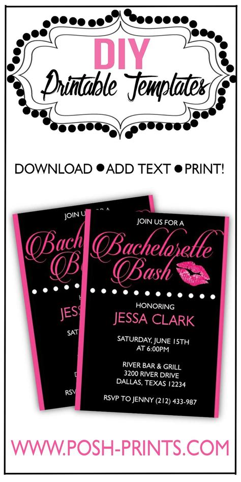 Printable Bachelorette Party Invitation | Bachelorette party ...