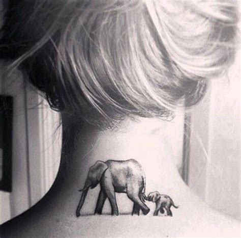 Elephant-and-Baby-Neck-Tattoo | Daniel Borrelli | Flickr