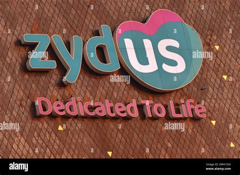 Ahmedabad, India. 22nd Jan, 2023. Zydus lifesciences logo seen on their ...