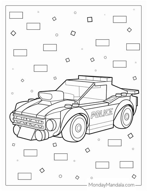 Lego Car Coloring Pages