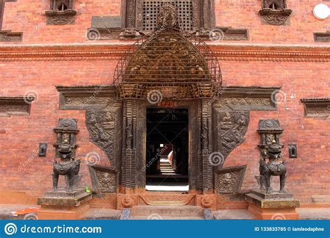 The Details of Temples Around Bhaktapur Durbar Square Under Rec Stock ...