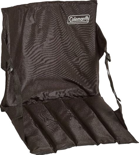 Coleman Portable Stadium Seat Cushion With Backrest, Black | lupon.gov.ph