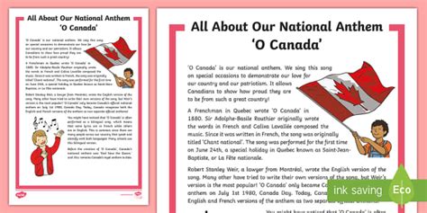 O Canada Song | Canada's National Anthem | Fact Sheet