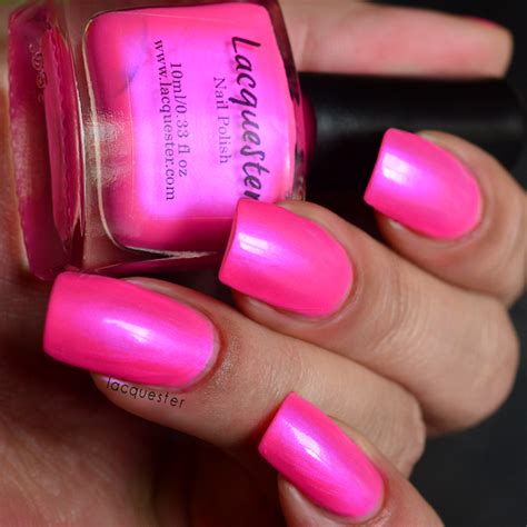 Rosington a neon magenta pink nail polish with a violet shift. Get your sunglasses! | Nail ...