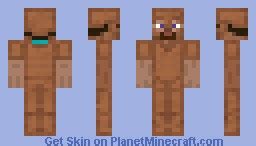 Guy wearing leather armor Minecraft Skin