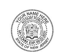 New Jersey Notary Self-Inking Emblem stamp | FREE Shipping | Ships Next Day