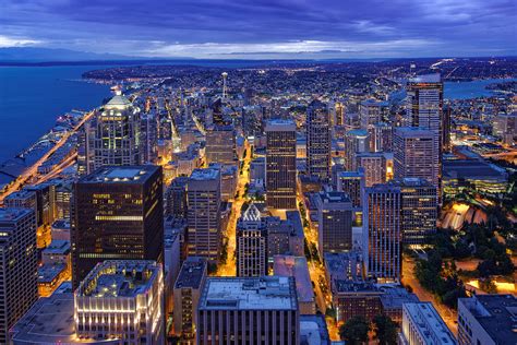 View Of Downtown Seattle Skyline From Columbia Tower Skyview ...