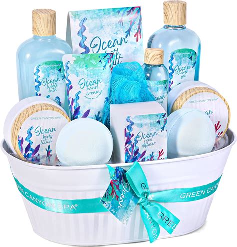 Amazon.com: Bath Spa Gift Baskets Women - 12 Pcs Ocean Bath Gift Sets ...