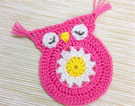 Tina's handicraft : Crocheted Owl Applique