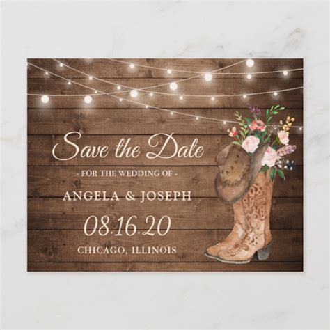 26 Best Save The Date Cards for Rustic Weddings | Mimoprints