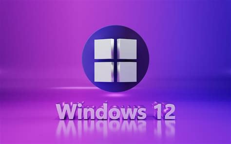 3d 렌더링 Windows 12 아이콘 로고 | 프리미엄 사진