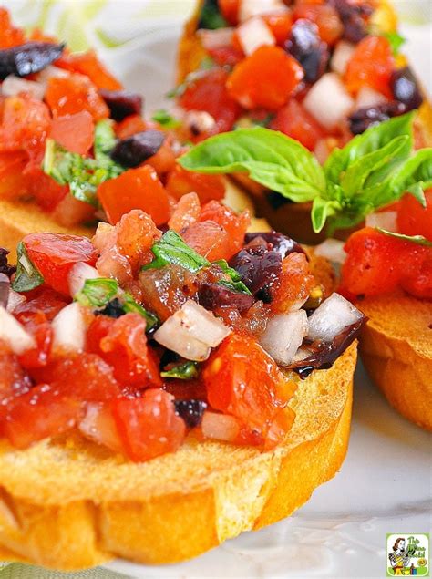 Tomato Bruschetta Appetizer Recipe | This Mama Cooks! On a Diet