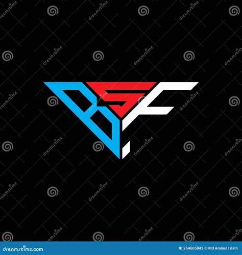 BSF Letter Logo Creative Design with Vector Graphic, Stock Vector ...