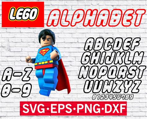 Lego Alphabet svg Lego font svg Lego Letter svg Lego | Etsy