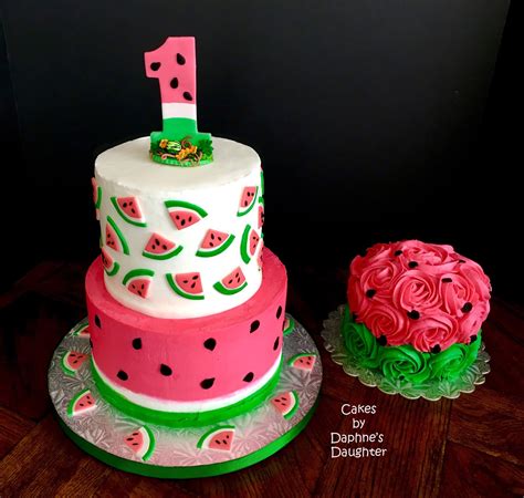 The Bake More: One In A Melon - Watermelon Birthday Cake Tutorial