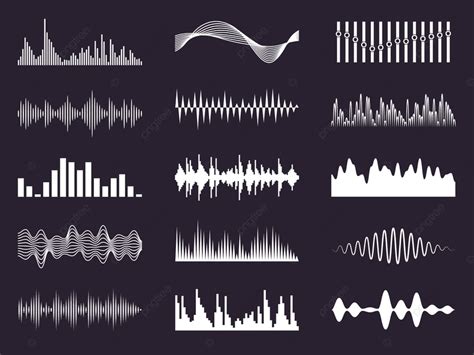 Ondas De Música Blanca Ola Onda De Sonido PNG ,dibujos Visualización, Vector, Igualada PNG y ...