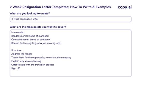 2 Week Resignation Letter Templates: How To Write & Examples