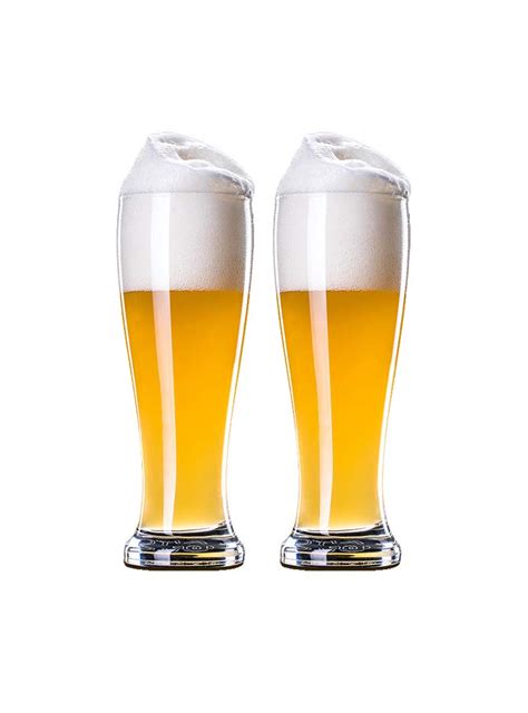 Incrizma Glassware - Brasserie Beer Glass, Clear Classic Pilsner Glass Set, Bar Weizen Glass ...