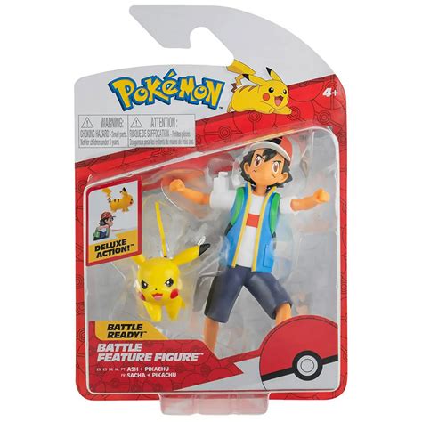 Pokemon Battle Feature Figure Ash + Pikachu