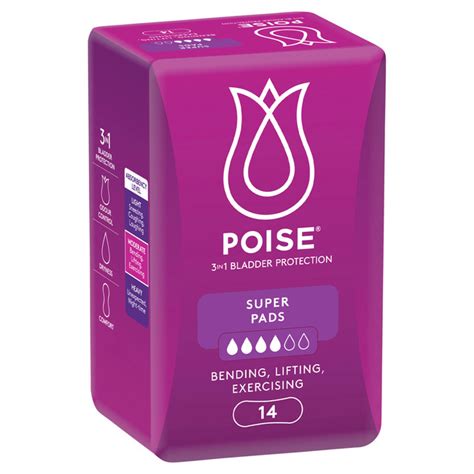 Poise 3 in 1 Bladder Protection Super Pads | Buy In Sydney | Kennedy's Pharmacy Botany