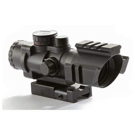 AIM Sports 4x32 Tri-rail Scope - 622691, Red Dot Sights at Sportsman's ...