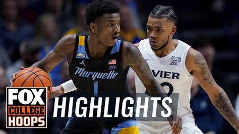 No. 8 Marquette Golden Eagles vs. Xavier Musketeers Highlights | CBB on ...