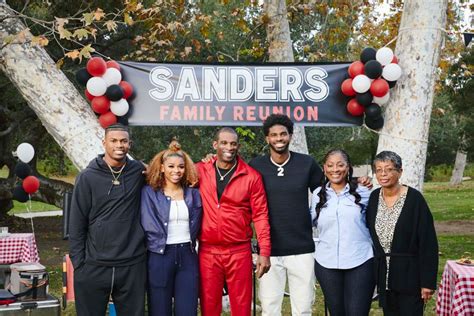 Deion Sanders Says 'Family Makes Us Stronger' on Set of Super Bowl Ad