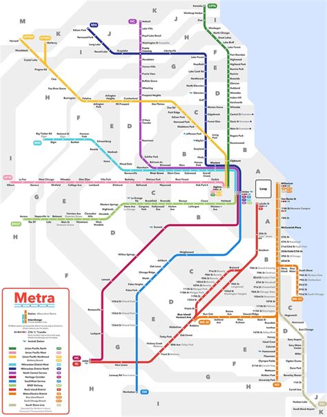 Transit Maps: Submission – Unofficial Map: Metra Commuter Rail, Chicago by Rahul Raju