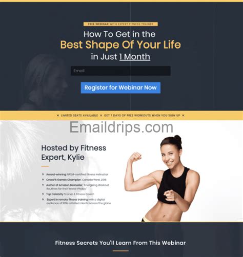 Webinar Funnel Template 6 – Emaildrips.com