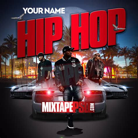 Mixtape Cover Template Hip Hop 2 - Graphic Design | MIXTAPEPSDS.COM