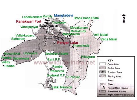 Map of Periyar Wildlife Tours,Periyar India Map,Maps of Periyar ...