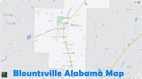 Blountsville, Alabama Map