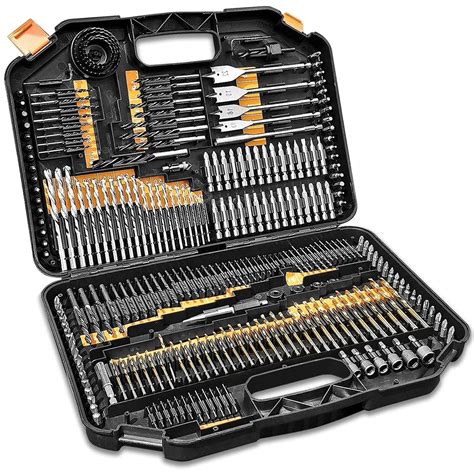 246PCS HSS Drill Bit Set Screwdriver Bits in Storage Case DIY Wood Metal - Online Shopping ...