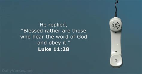 November 24, 2021 - Bible verse of the day - Luke 11:28 - DailyVerses.net