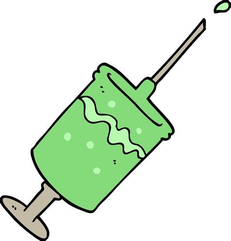 cartoon syringe needle 12137983 Vector Art at Vecteezy