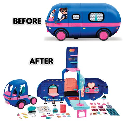 LOL Surprise OMG 4-in-1 Glamper Fashion Camper With 55 Surprises-Electric Blue LOL Surprise ...