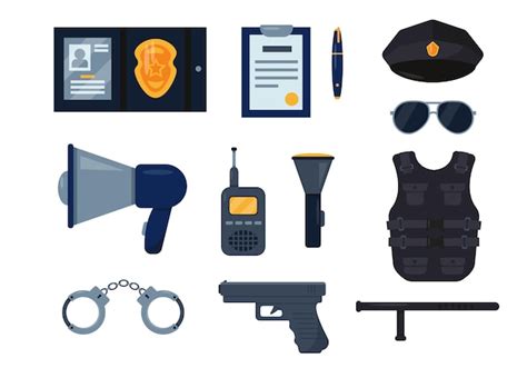 Policeman Tools Clipart Pictures