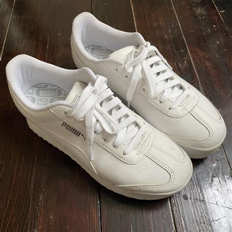 PUMA Roma Amor Heritage Platform Sneaker Shoes Size... - Depop