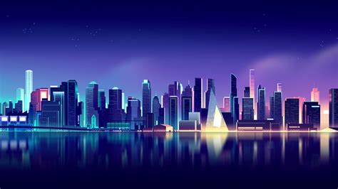 Neon City Background 1920X1080 / Retro Neon City Wallpapers Top Free Retro Neon City Backgrounds ...