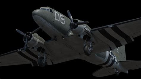 3d model douglas c-47 skytrain world s