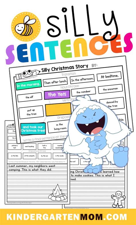 Silly Sentences: K-2 Writing Activities in 2021 | Silly sentences ...