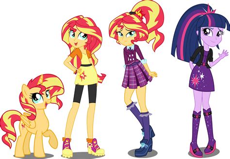 EqG AU Sunset Shimmer and Twilight Sparkle by xebck | My Little Pony: Equestria Girls | Know ...