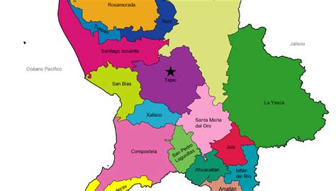 Mapa de Nayarit ️