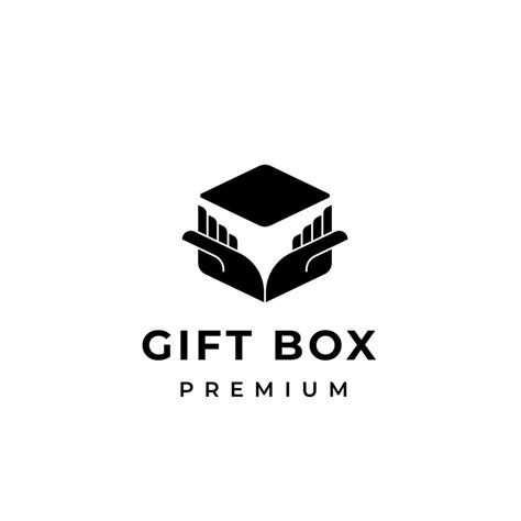 Gift box logo design. Gift box isolated with hand illustration 10553410 Vector Art at Vecteezy