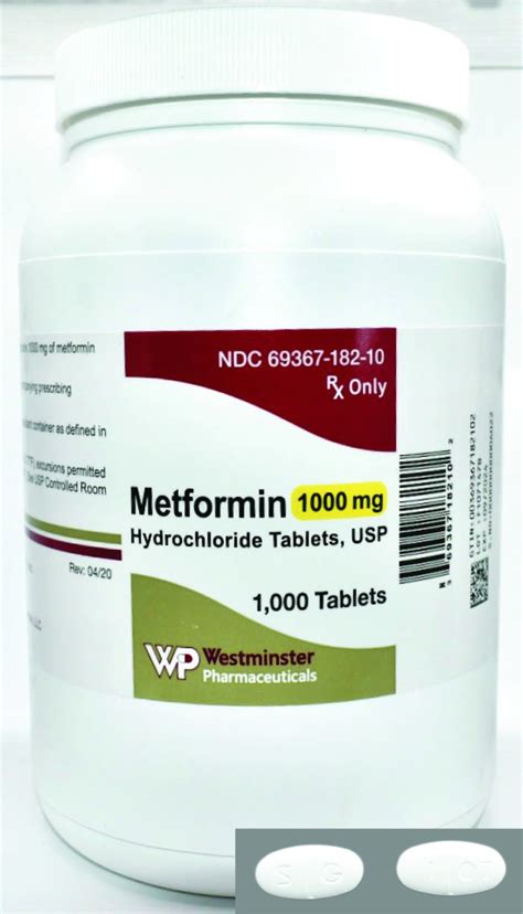 Metformin HCl Tablets, USP — Westminster Pharmaceuticals