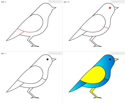 How To Draw A Bird Step By Step Easy With Pictures | Dessin destiné Dessin D Oiseau Simple ...