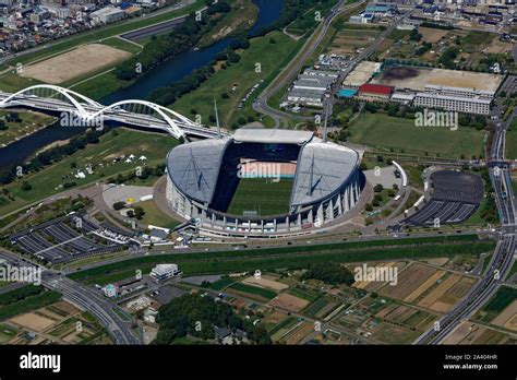 An aerial view of the City of Toyota Stadium venue for the 2019 Rugby World Cup and home of ...