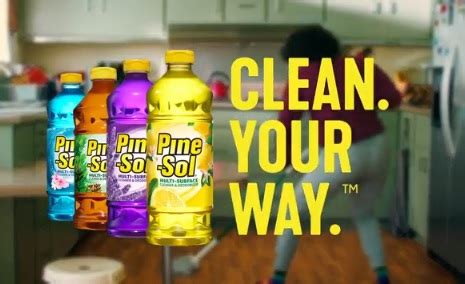 Pine-Sol Commercial Song - Woman Dancing While Mopping Kitchen Floor